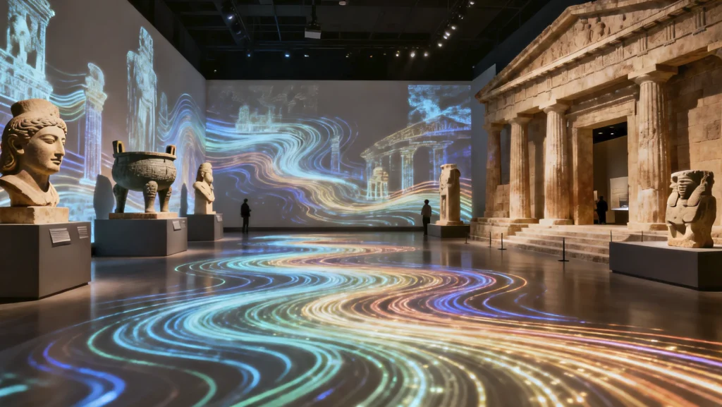 Projection mapping for museums creating immersive digital exhibitions