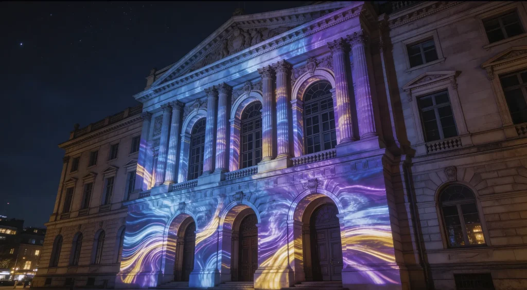 outdoor projection mapping projector